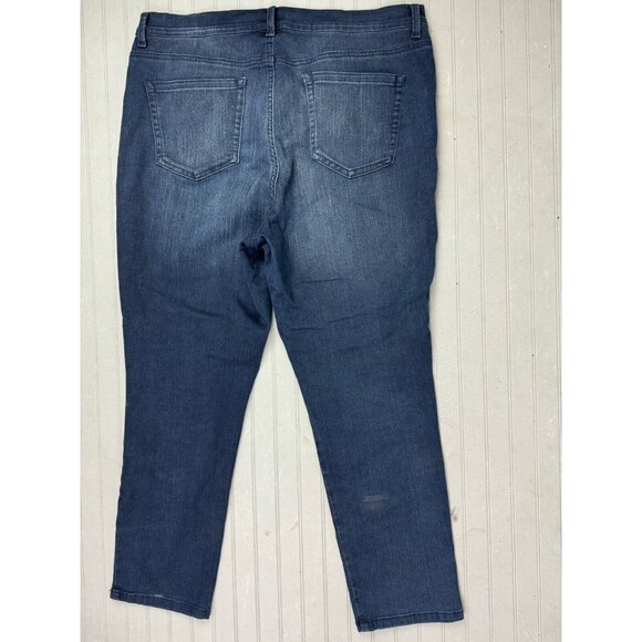 Gloria Vanderbilt Size 16 Womens Jeans Amanda Slmming High Rise Dark Was… - Picture 3 of 3
